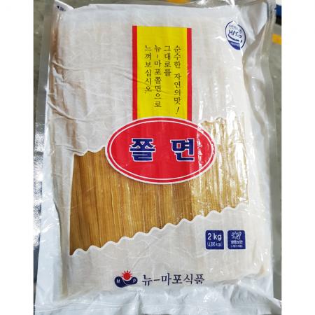쫄면(판 뉴마포 2kg) X6 업소용 냉동 쫄면사리