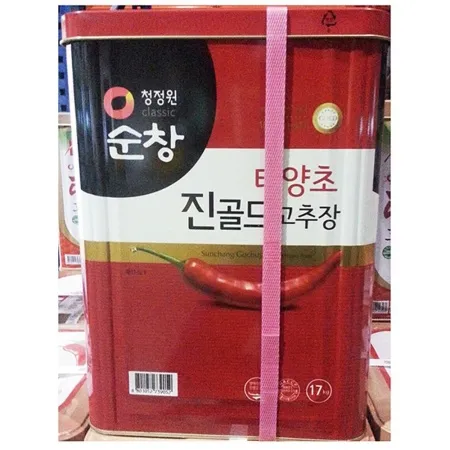 진골드고추장 별4(대상 17kg) 업소용 말통 순창 태양초 고추장