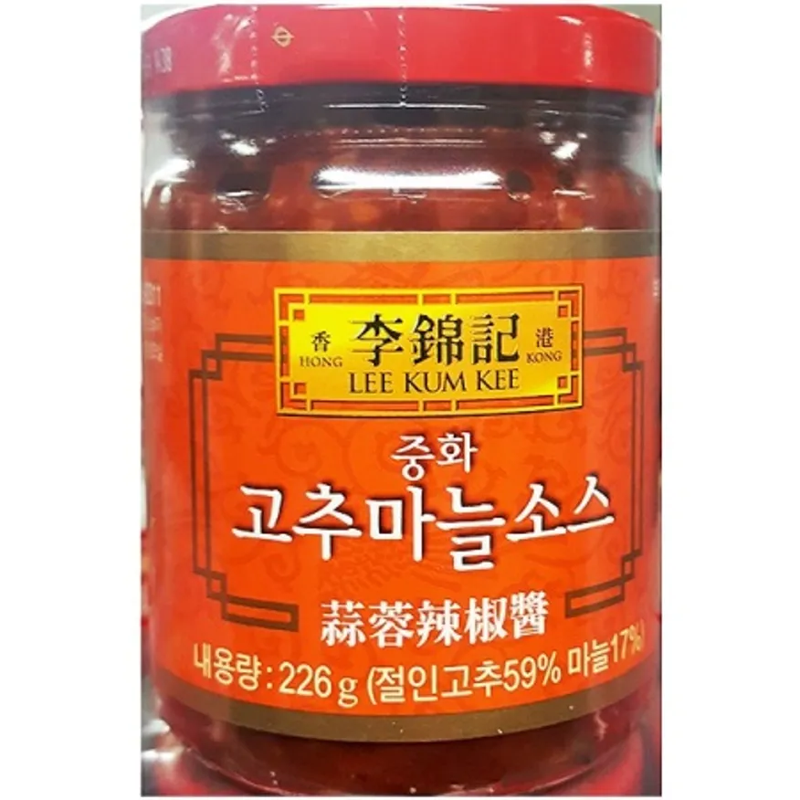 이금기 고추마늘소스 226g 업소용 중화요리 절인고추 유리병 소스 이미지