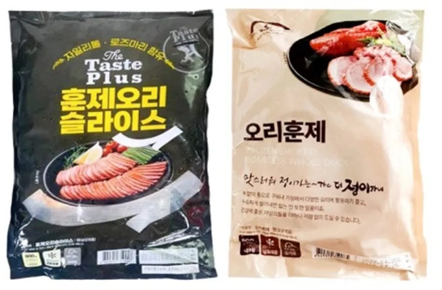 프리미엄 통 훈제오리 무뼈 800g 순살 오리고기 슬라이스 이미지
