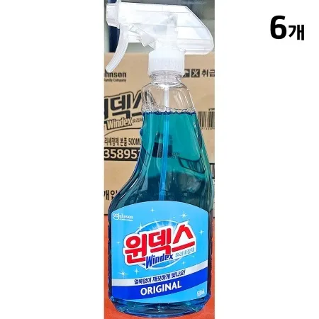 유리세정제(윈덱스 500ml 유리용) X6 윈덱스세정제