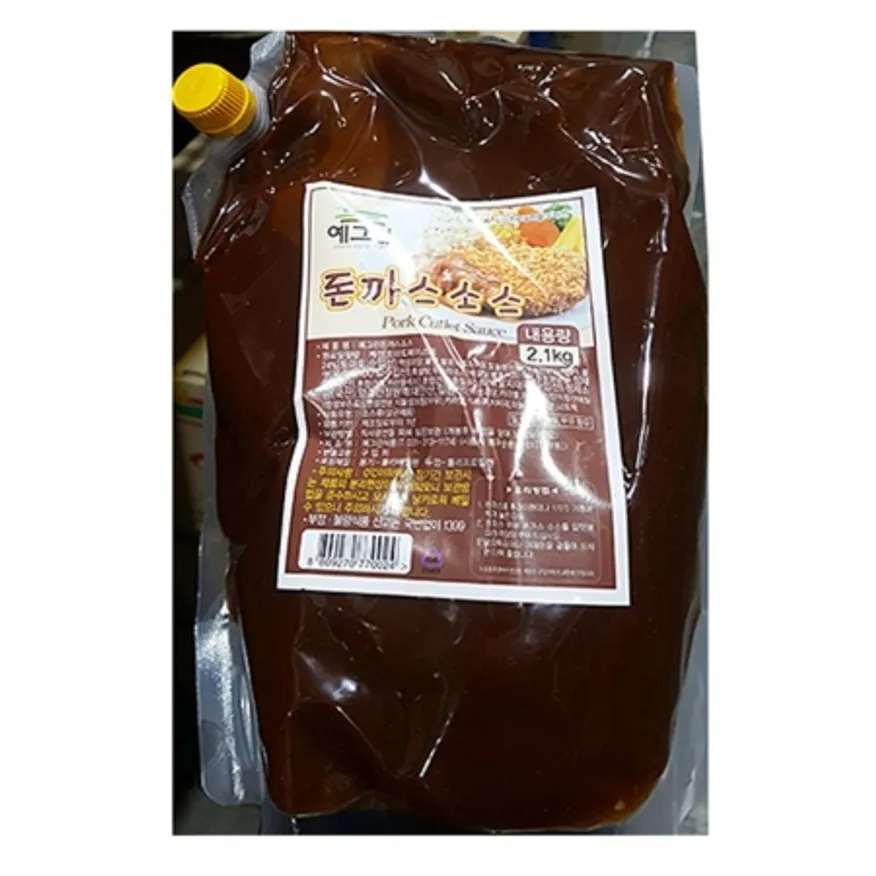 돈까스소스(예그린 2.1kg) 업소용 캡파우치 돈카츠 양념 소스 이미지