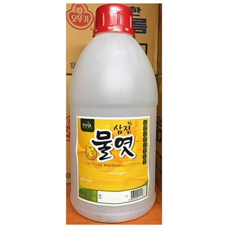 흰물엿(삼진 5kg)X4 업소용 하얀 물엿 이온 조청 이미지