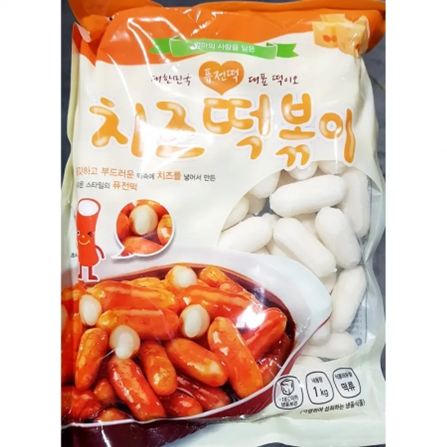 치즈 떡볶이떡(떡드림 1kg) 업소용 냉동 떡볶이 이미지