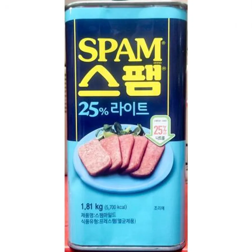 햄캔 스팸 소세지 저염 부대햄 1.81Kg 이미지