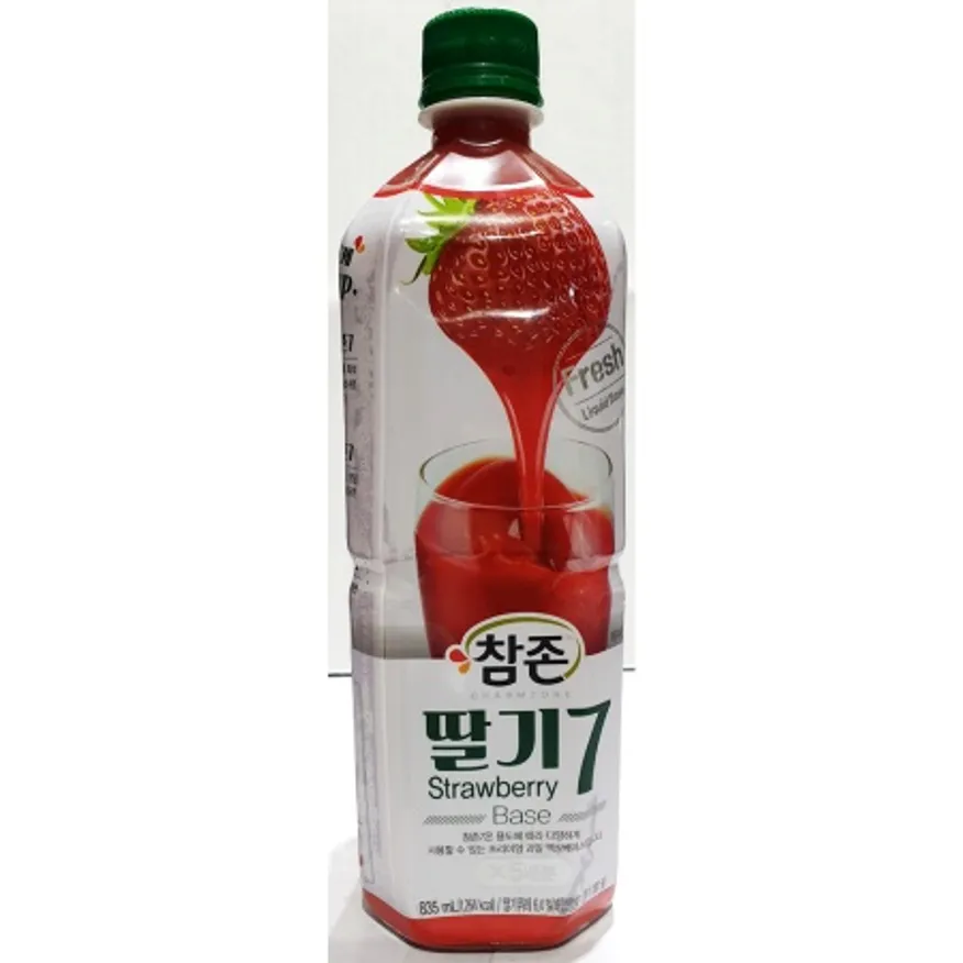 딸기원액(참존 835ml) 업소용 카페 딸기맛 음료 농축액 베이스 이미지