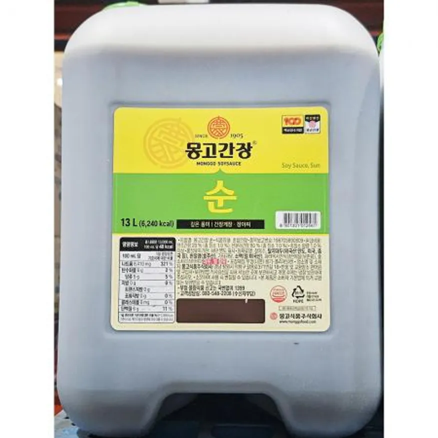 순간장 업소용 몽고 간장 13L 이미지