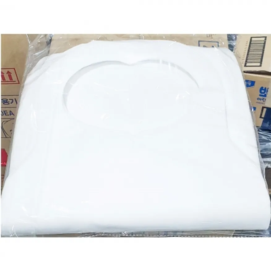 앞치마 화이트 부직포 40x72cm 100입 일회용 업소 손님용 이미지