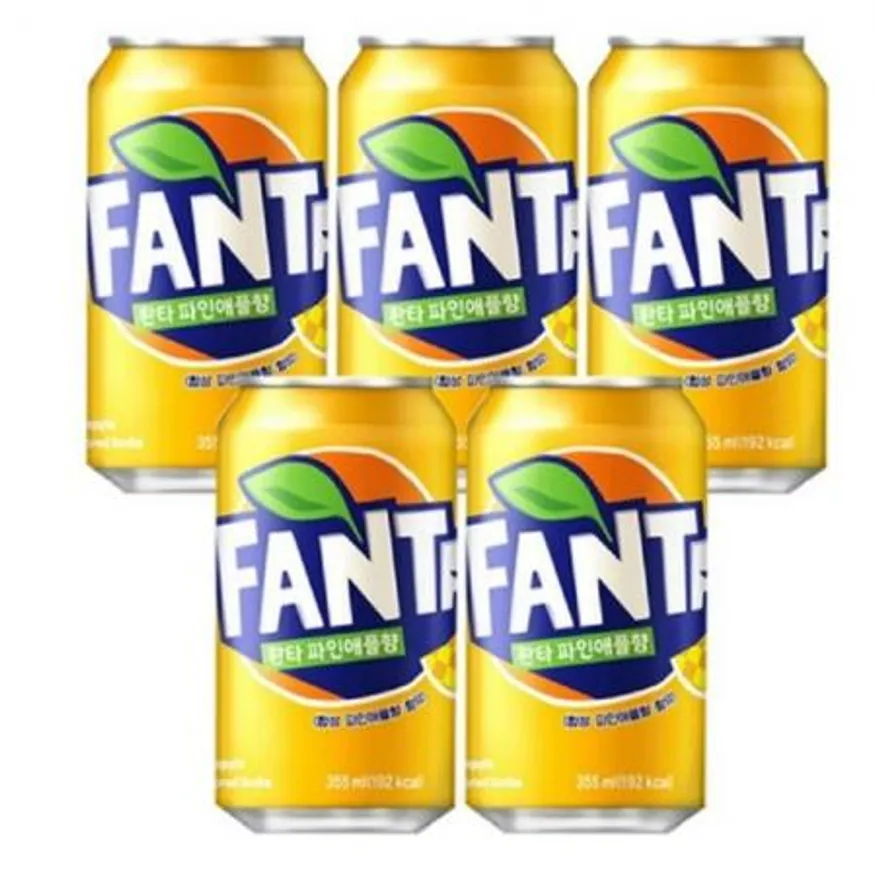 환타 파인애플 캔 355ml x 24개 업소용 탄산음료 이미지