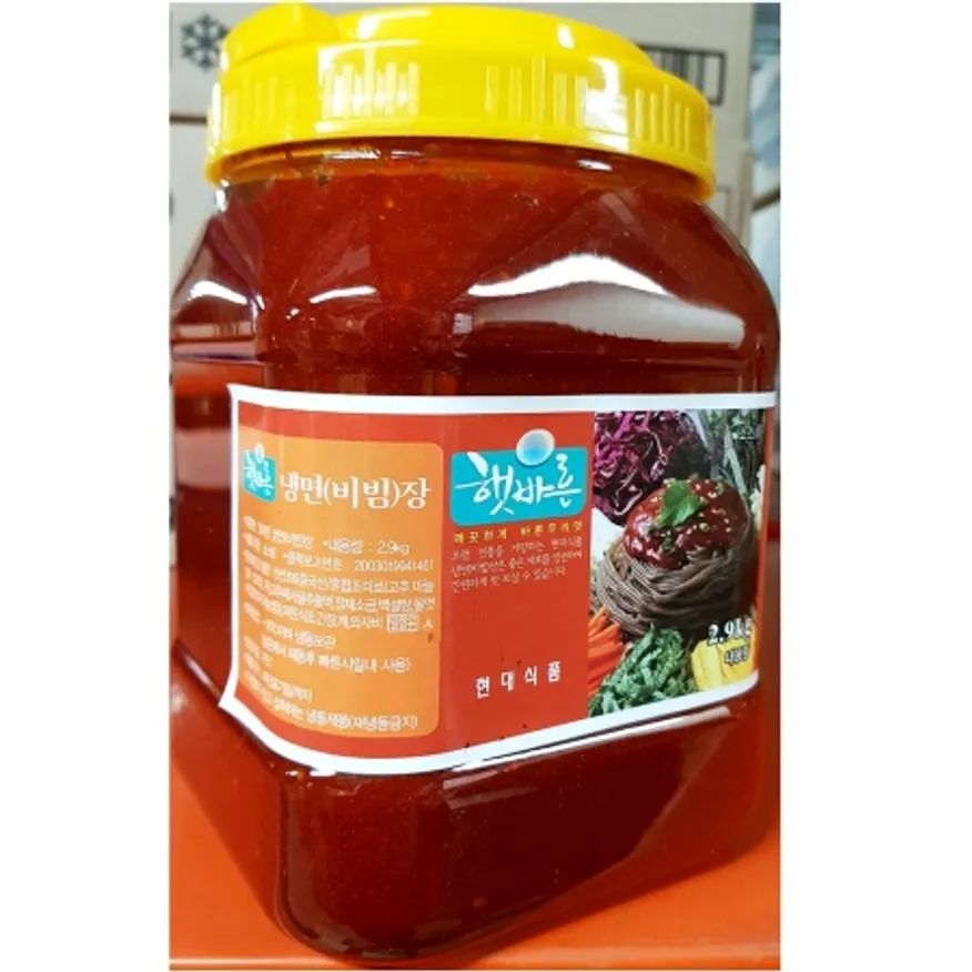 햇바른 냉면 비빔장 2.9kg 업소용 비빔냉면 양념 냉면장 소스 이미지