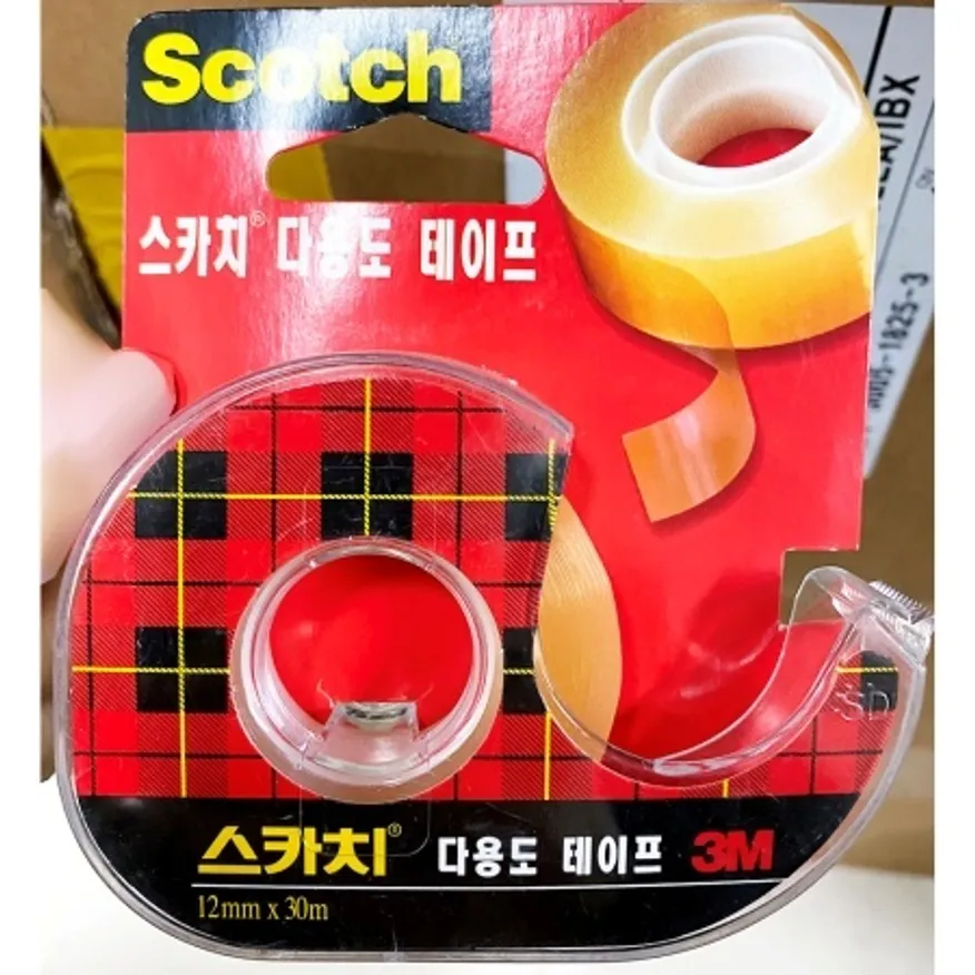 스카치 원터치테이프(3M 커터 523D ) 스카치테이프 투명 접착 테잎 이미지