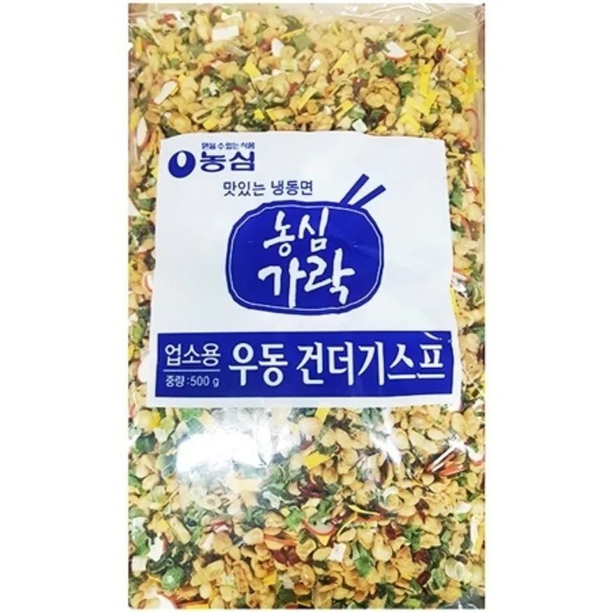 농심 건더기 스프 업소용 우동 고명 건데기 500g 이미지