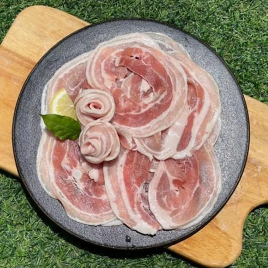 대패 삼겹살 500g 한돈 꽃삼겹살 이미지