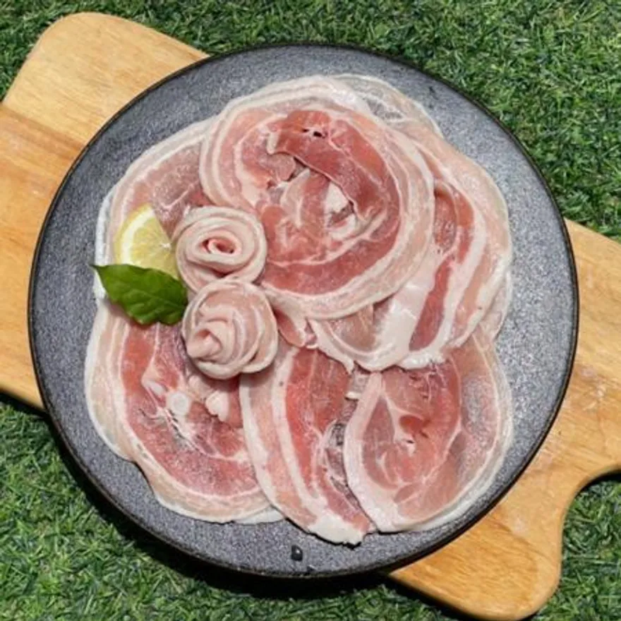 대패 삼겹살 500g 한돈 꽃삼겹살 이미지