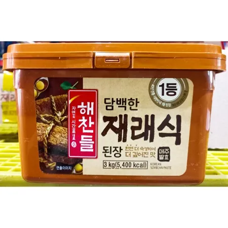 해찬들 재래된장 3kg 메주 발효 재래식 된장