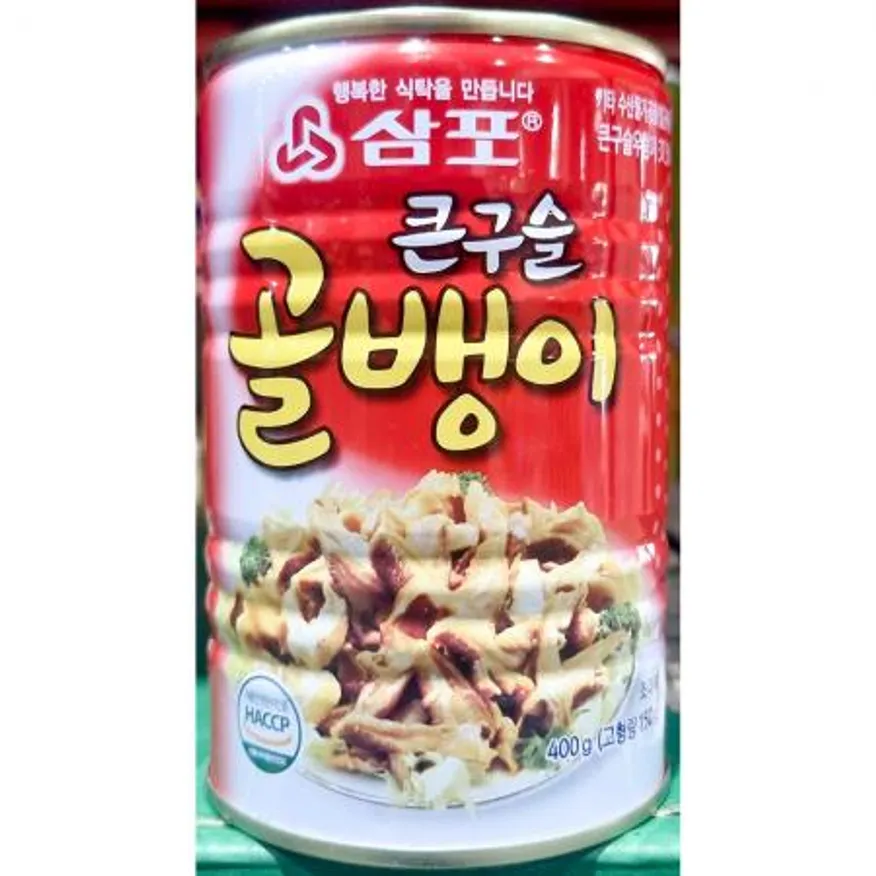 구슬 골뱅이캔 삼포 업소용 골뱅이 통조림 400g X 24 이미지