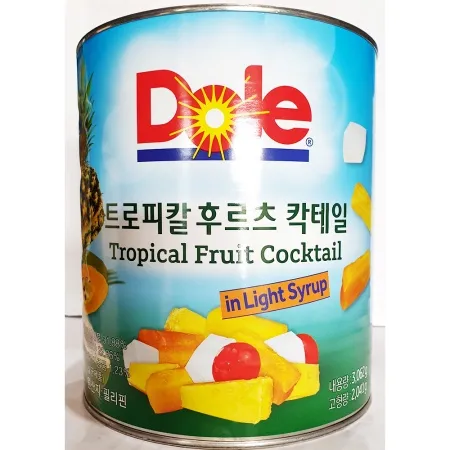 후르츠 칵테일(돌 3.06kg) X6 업소용 과일 파인애플 통조림 이미지