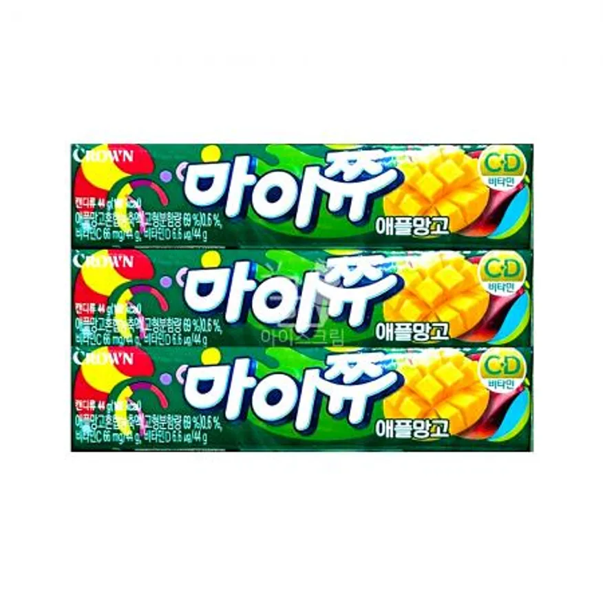 마이쮸 애플망고 44g 3개 / 츄잉 껌 캔디 아이 간식 어린이집 유치원 행사 이미지