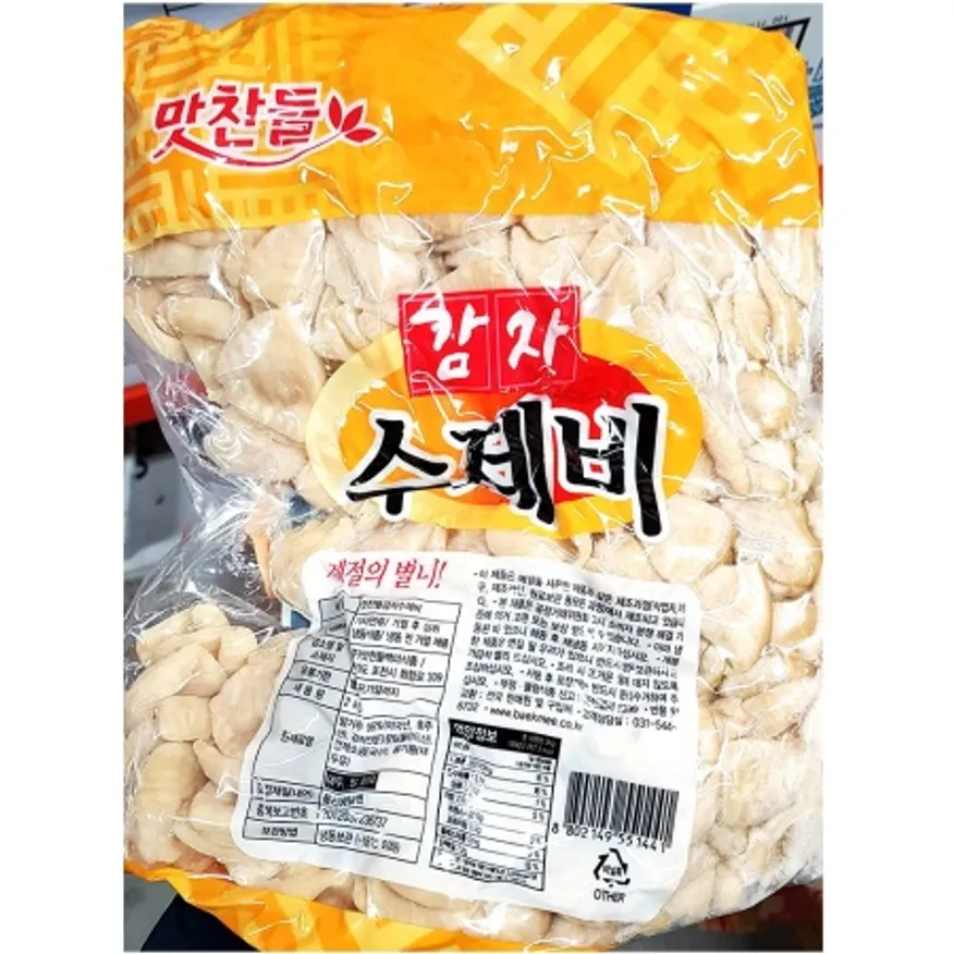 백미 감자수제비 2kg 업소용 냉동 수제비 이미지