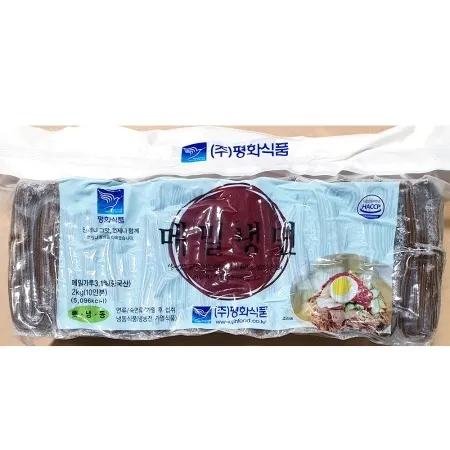 메밀냉면(평화 2kg) X7 업소용 냉동 모밀국수 메밀면 이미지