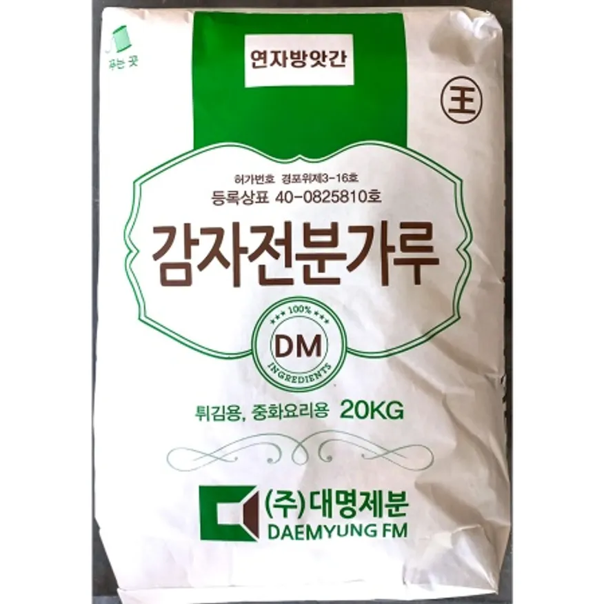 대명제분 감자전분 100% 20kg 포대 전분가루 분말 튀김용 중화요리용 이미지