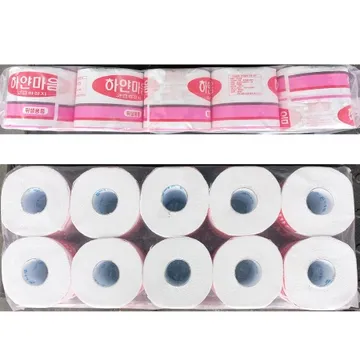 화장지(하얀마음 2겹 40m 10롤) X2 업소용 롤화장지 화장실 휴지