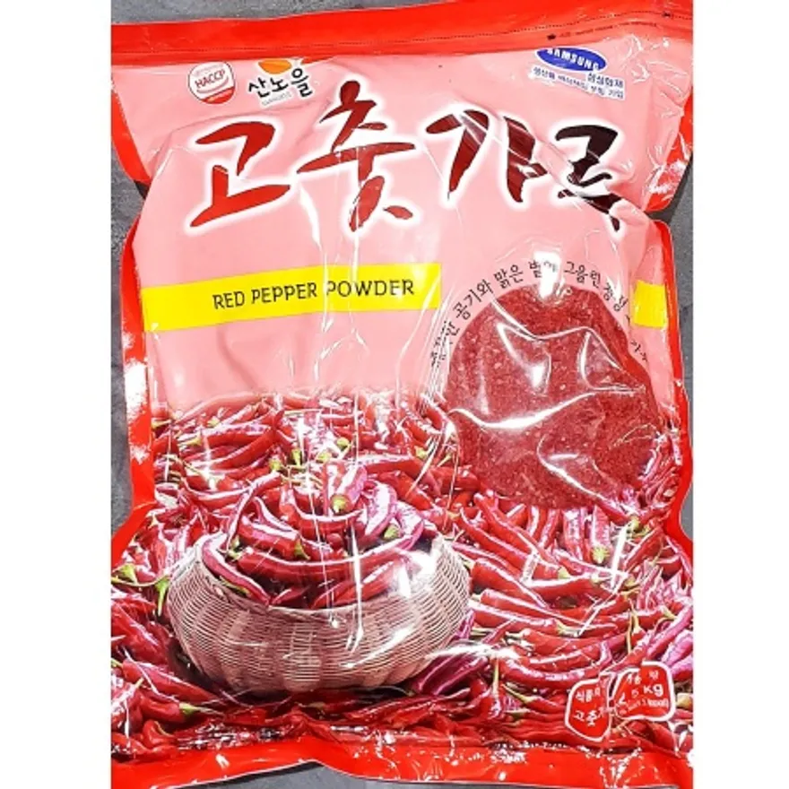 김치용 고춧가루(산노을 2.5Kg) X4 업소용 가는 고추가루 분말 파우더 이미지