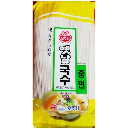 중면국수(오뚜기 1.5kg) 업소용 비빔국수면 옛날국수 이미지
