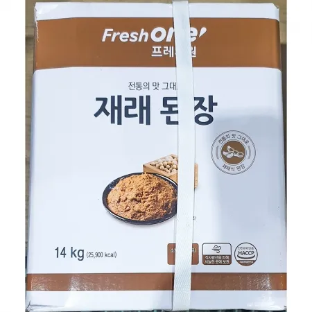 프레시원 재래된장 지함 14kg 식앙 업소용 말통 찌게 재래식 된장