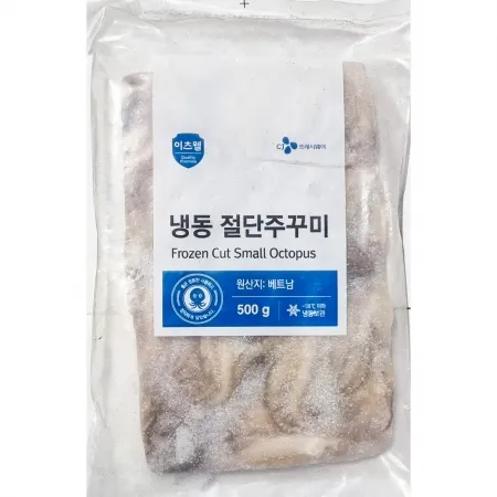 이츠웰 절단 주꾸미 M 500g 업소용 냉동쭈꾸미 볶음용