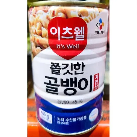 골뱅이캔(이츠웰 400g) X24 업소용 골뱅이 통조림 이미지