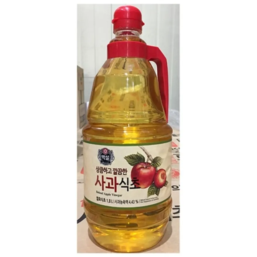 사과식초(백설 1.8L) 업소용 발효식초 이미지