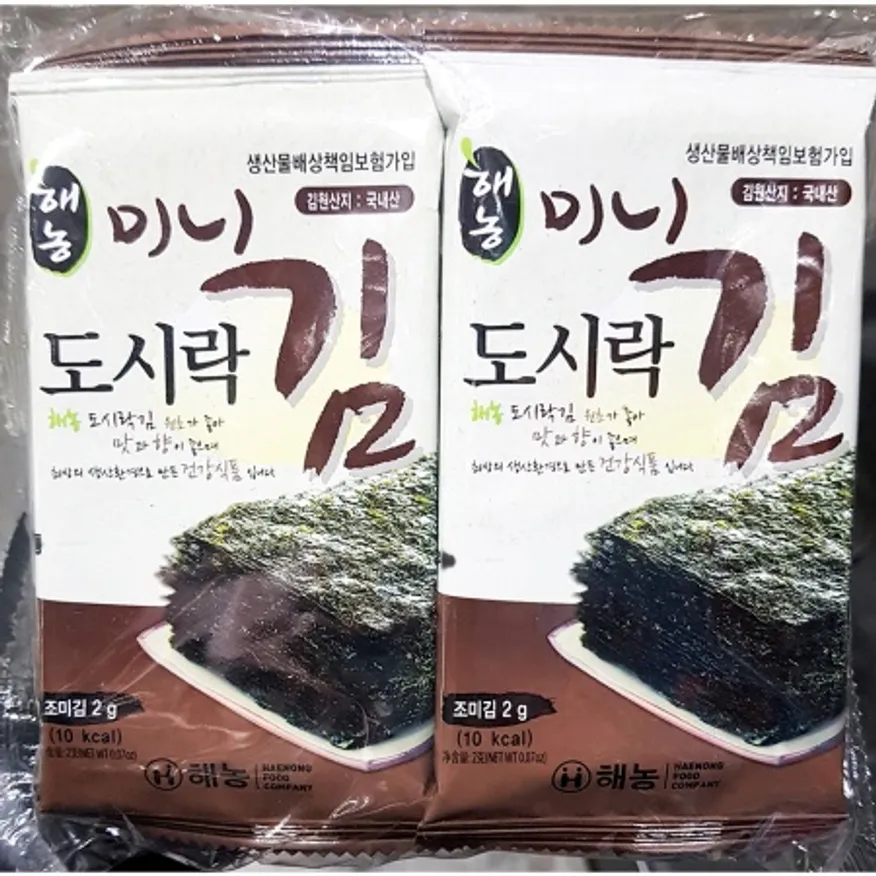미니도시락김(해농10봉)X24 반찬 식탁김 이미지