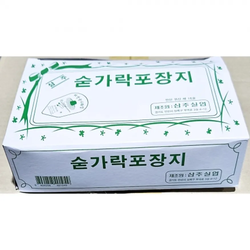 숟가락집 삼주 1008매 X 12 업소용 무형광 위생 숟가락 포장지 이미지