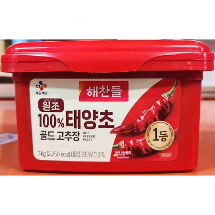 해찬들 골드 태양초 고추장 1Kg X 12 이미지