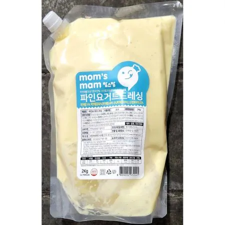 파인요거트드레싱(맘스맘 냉장 2kg) 업소용 샐러드 소스