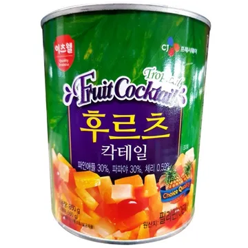 후르츠 칵테일(이츠웰 원터치 NEW 850g)X6 업소용 과일 파인애플 통조림