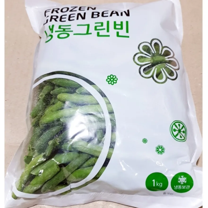 그린빈스(랜시 1kg) 냉동 콩 그린빈 업소용 줄기콩 초록콩 이미지