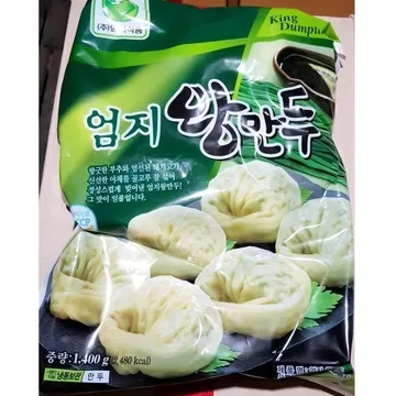 고기왕만두(엄지 1.4kg) 업소용 냉동 고기 만두