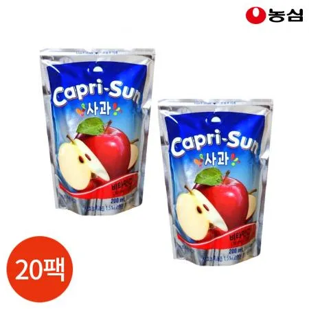 농심 카프리선 사과 200ml X10개