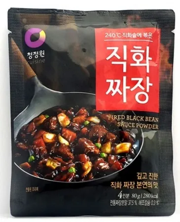 청정원 직화 짜장 가루 분말 80g 4인분 간편조리 파우치