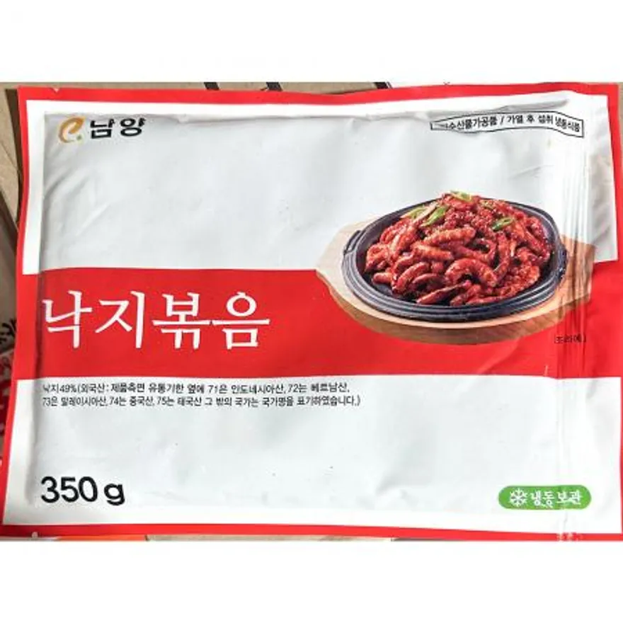 낙지볶음(냠냠 냉동 350g) X20 업소용 간편조리 낚지복음 이미지