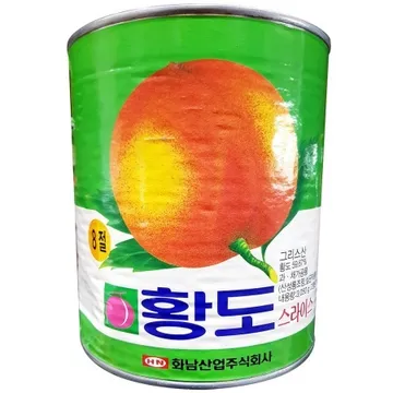 황도캔(슬 화남 3kg)X2 슬라이스 황도 복숭아 통조림