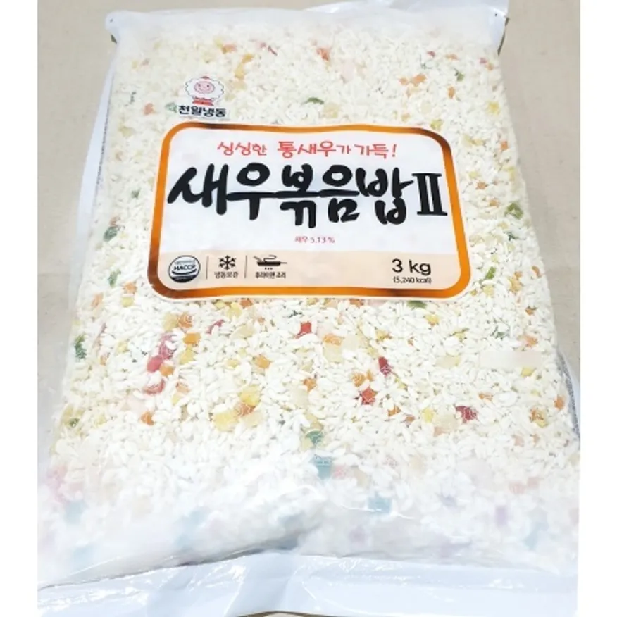 새우볶음밥(천일식품 3kg) 업소용 냉동볶음밥 이미지