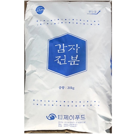 감자전분(티제이 20kg) 튀김용 감자가루 분말 파우더 포대 이미지