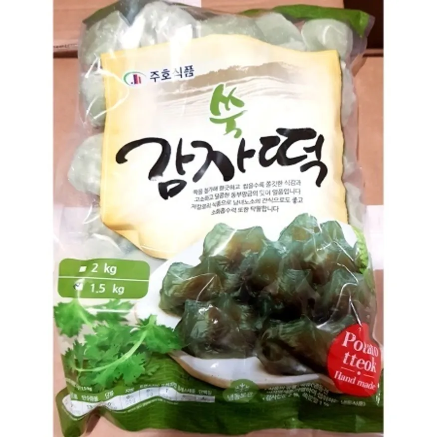 쑥감자떡(주호 1.5kg) 업소용 쑥떡 이미지