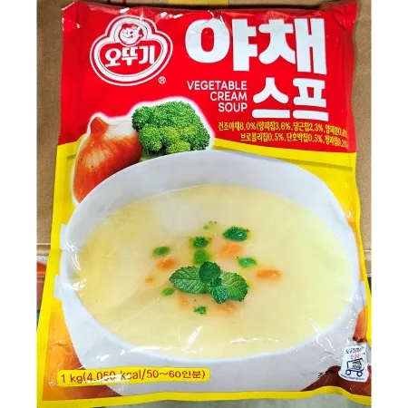 야채 스프(오뚜기 1kg) 업소용 분말 에피타이저 수프 가루 파우다