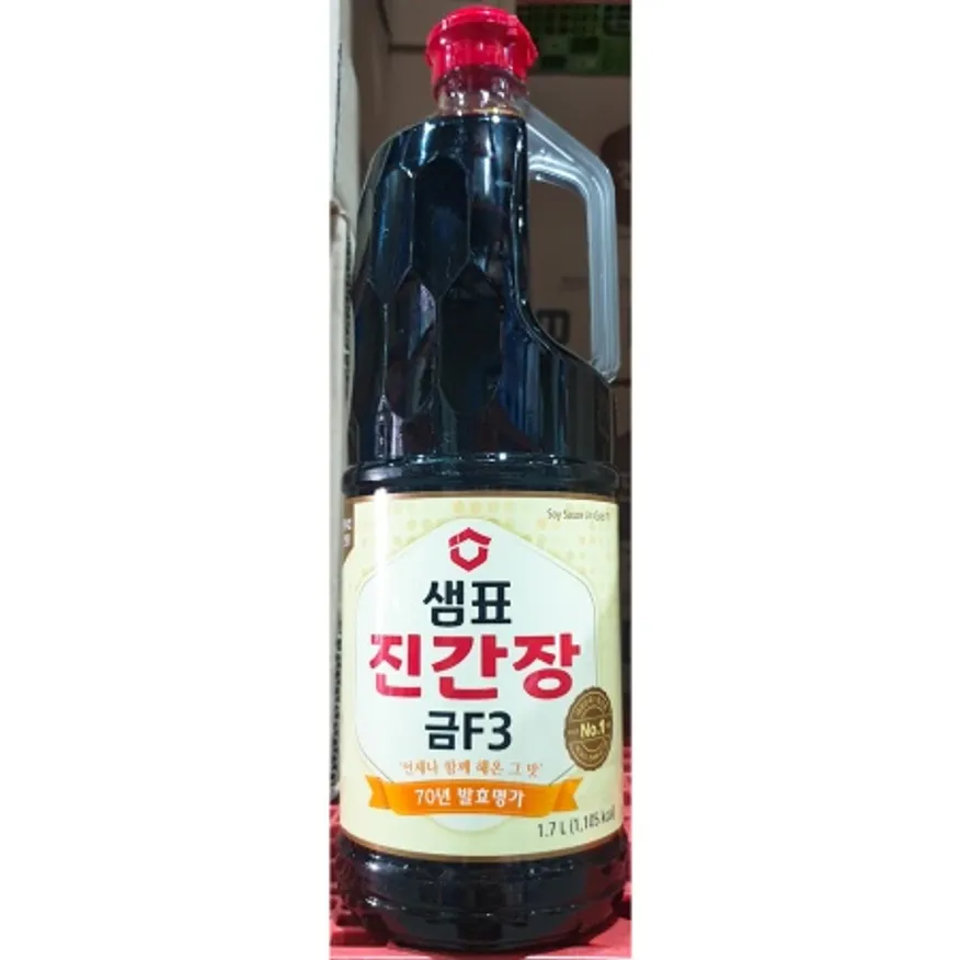 샘표 진간장 금F3 1.7리터 X 6 콩간장 양조간장 soy sauce 이미지