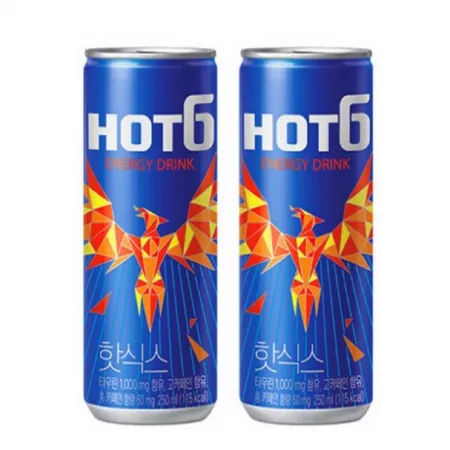 핫식스 캔 250ml x 30개 업소용 에너지 드링크 음료