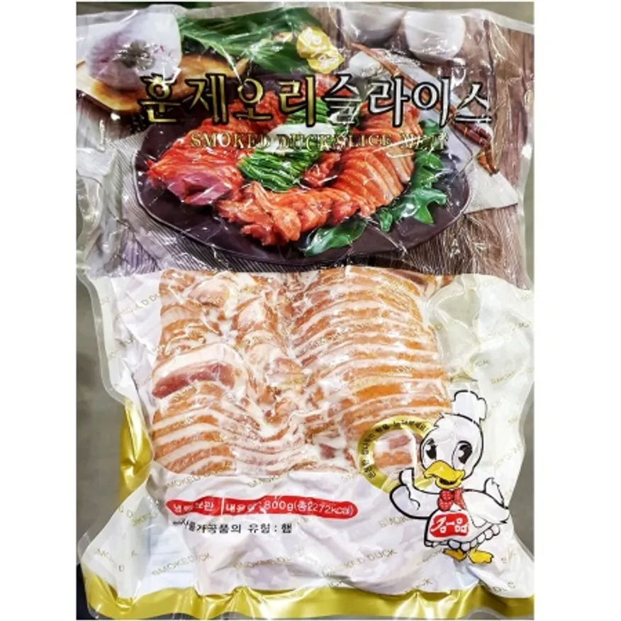 삼아 훈제오리 슬 800gX12 업소용 냉동 오리슬라이스 오리고기 이미지